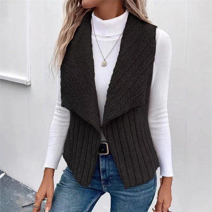 Dames Gilet en Tricot à Devant Ouvert Chic und Stil