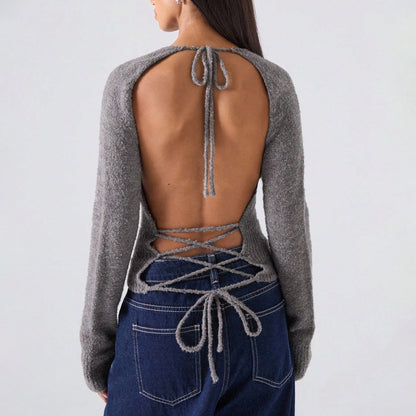 Pull en tricot pour femmes avec ourlet côtelé et coupe confortable Chic und Stil