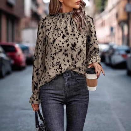 Blouse femme avec élégante fronce et motif stylé Chic und Stil