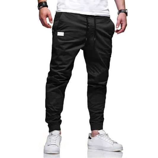 Pantalon cargo stylé pour hommes avec taille élastique et poches latérales pratiques Chic und Stil