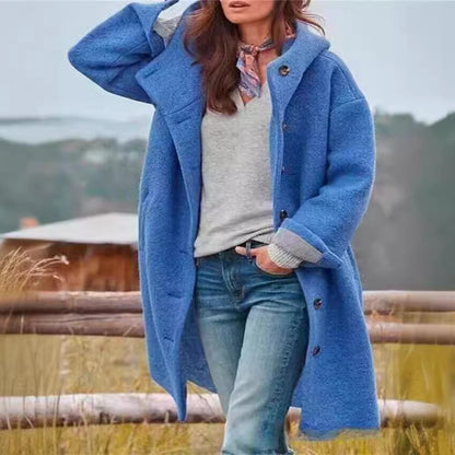 Ladies Oversized Wool Coat Chic and Style