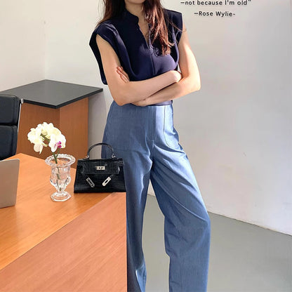 Blouse à manches courtes élégante pour femmes Chic und Stil