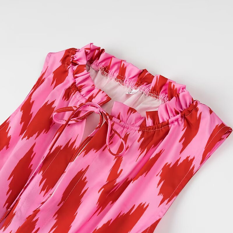 Robe maxi pour femmes avec motif coloré et coupe décontractée Chic und Stil