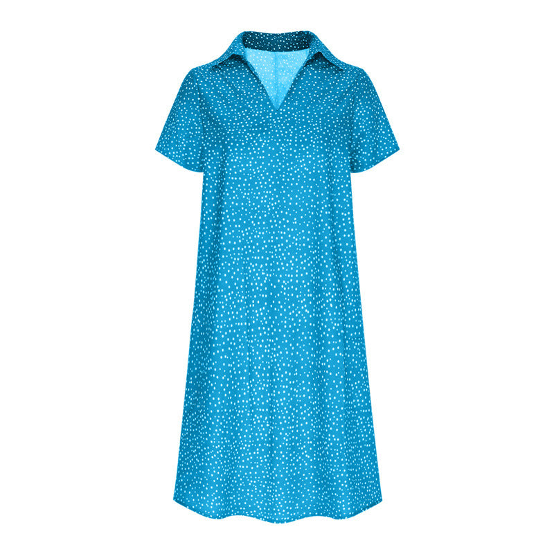 Robe chemise pour dames avec col polo et tissu léger et respirant Chic und Stil