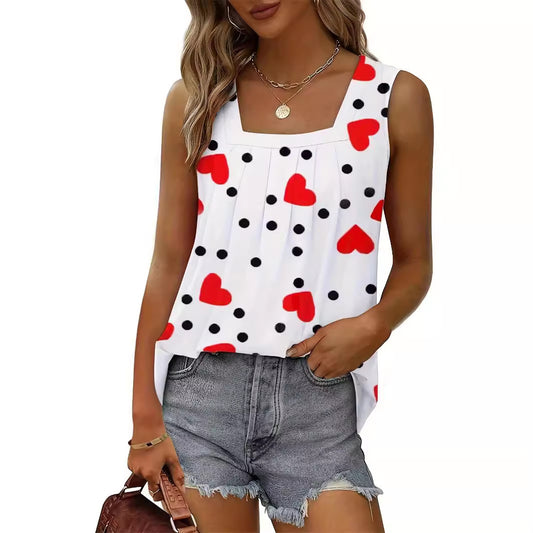 Dames Haut à imprimé chaîne tendance Chic und Stil