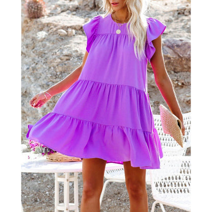 Robe à volants pour femmes Été Chic und Stil