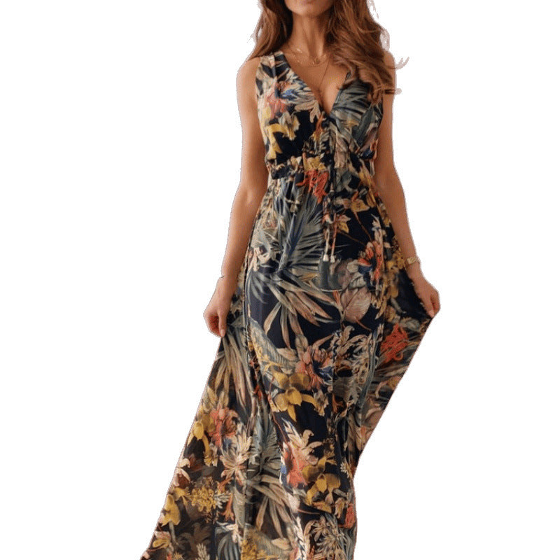 Robe Maxi Tropique Élégante pour Femmes Chic und Stil