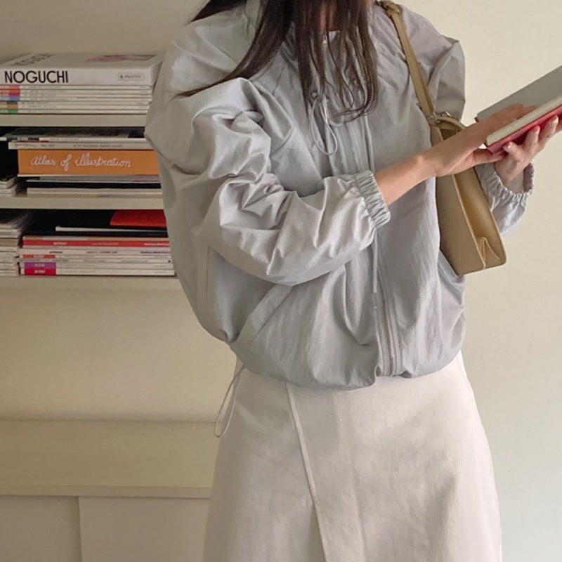 Veste de transition légère pour femmes avec cordon de serrage ajustable Chic & Stil