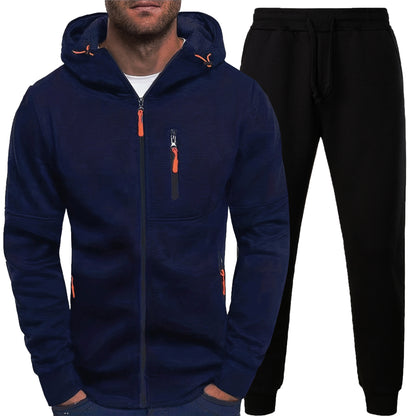 Men's sporty hoodie set and jogging pants with practical pockets Chic and Style