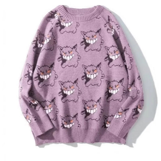 Dames Pull confortable avec motif graphique joyeux Chic und Stil