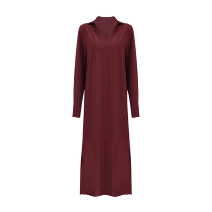Robe maxi femme avec un praticable décolleté en V et poches Chic und Stil