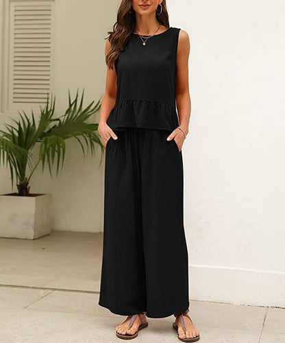 Combinaison légère pour dames avec ourlet à volants Chic und Stil