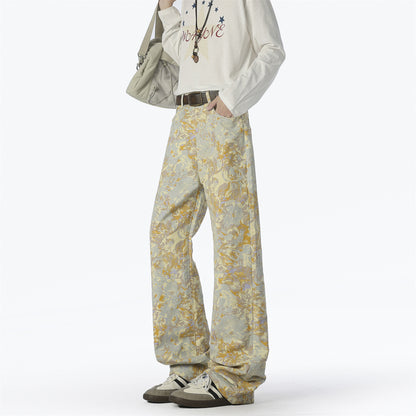 Trendy men's harem pants with a unique pattern and a comfortable fit Chic and Style