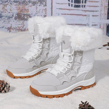 Bottes d'hiver pour femmes avec col en fausse fourrure isolante et semelle antidérapante Chic und Stil
