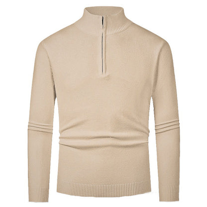 Elegant pullover for men with a turtleneck and full zipper Chic and Style