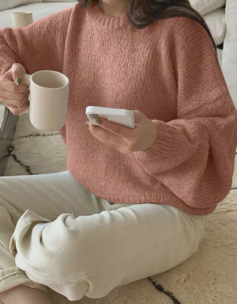 Pull en tricot confortable pour femmes avec coupe ample et détails côtelés classiques Chic und Stil