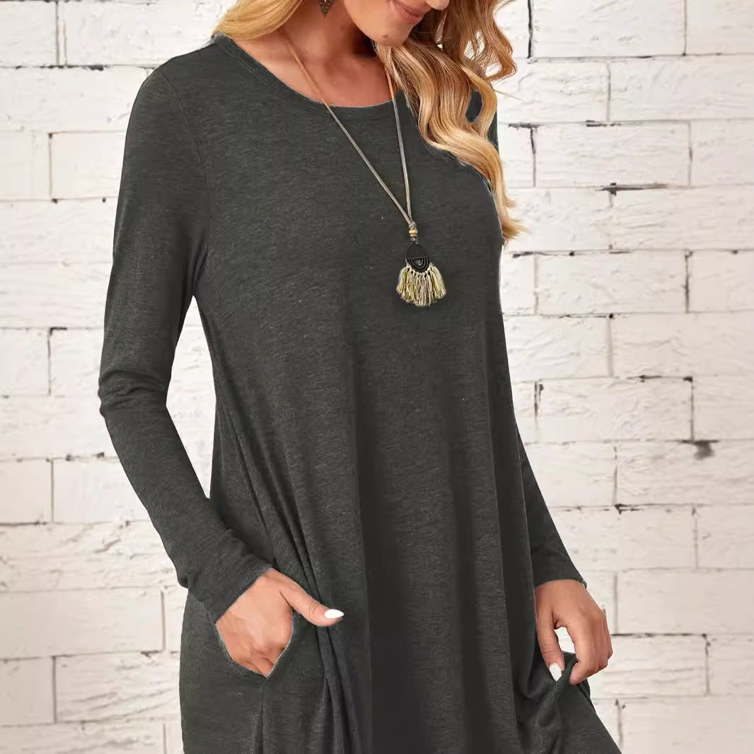 Robe maxi décontractée pour femme avec poches pratiques et coupe ample Chic und Stil