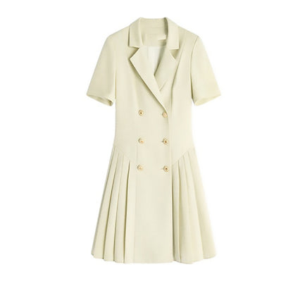 Robe A-ligne ajustée à double boutonnage pour femmes Chic und Stil