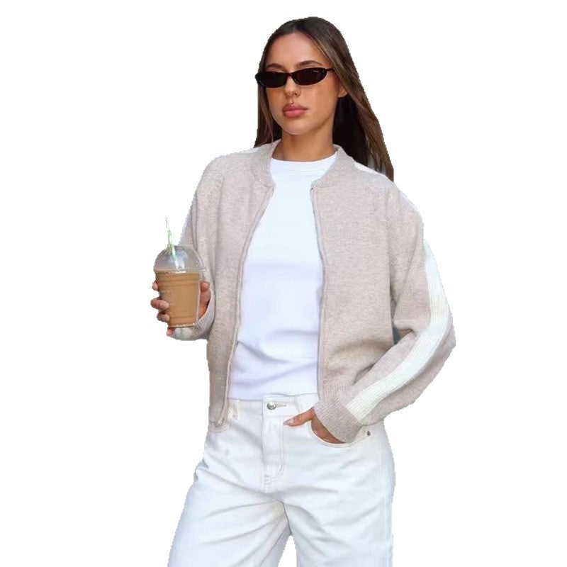 Pull-over sportif pour femmes avec motif rayé tendance Chic und Stil