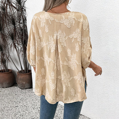 Blouse texturée décontractée pour femmes Chic und Stil