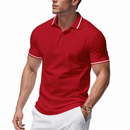 Polo en coton sportif pour dames avec coupe moderne et détails contrastés Chic und Stil