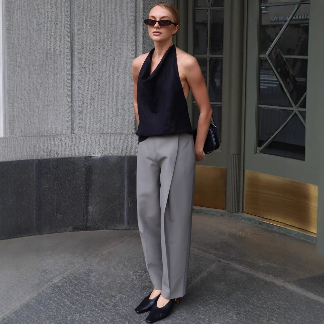 Chic and Style Elegant Pleated Wide Leg Pants for Women