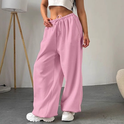Loose athletic pants for women with elastic waistband Chic and Style