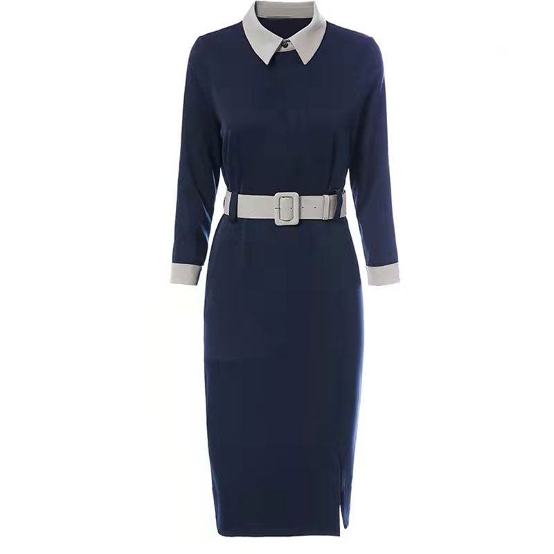 Robe chemise élégante pour femme avec ceinture Chic und Stil
