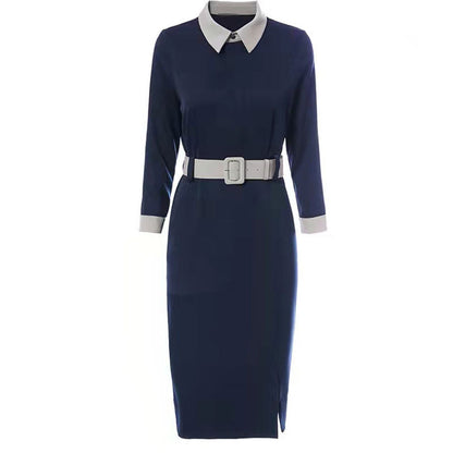Robe chemise élégante pour femme avec ceinture Chic und Stil