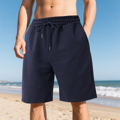 Shorts de plage décontractés pour hommes en matériau respirant avec taille élastique Chic und Stil