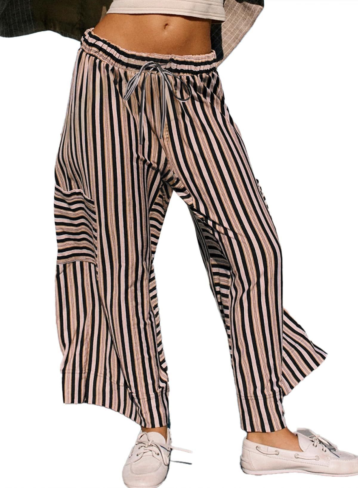 Chic and Style Women's Striped Wide Pants