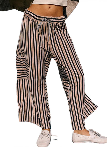 Chic and Style Women's Striped Wide Pants
