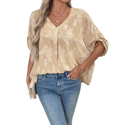 Blouse texturée décontractée pour femmes Chic und Stil