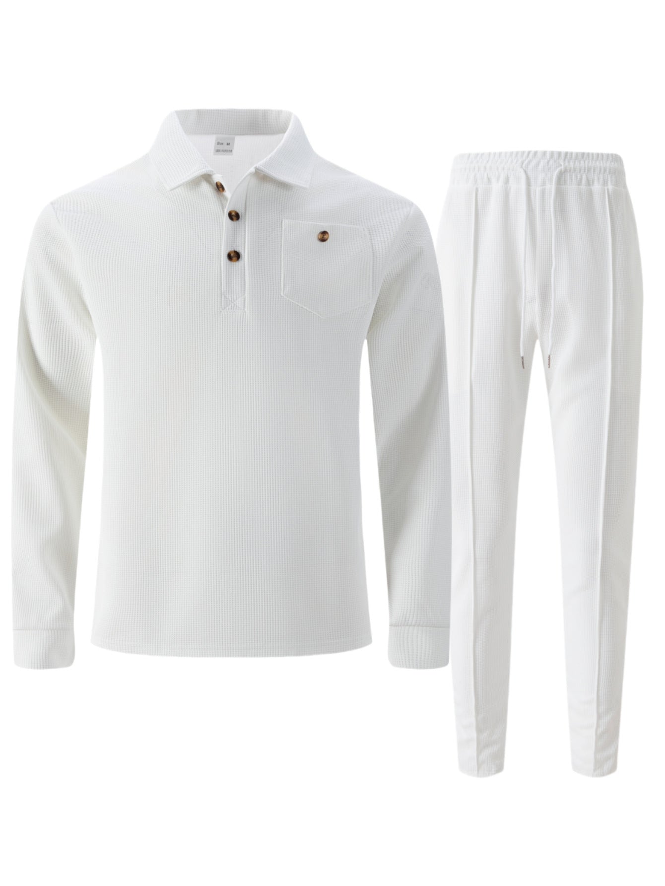 Leisure set for men with a structured modern design and practical buttons Chic and Style
