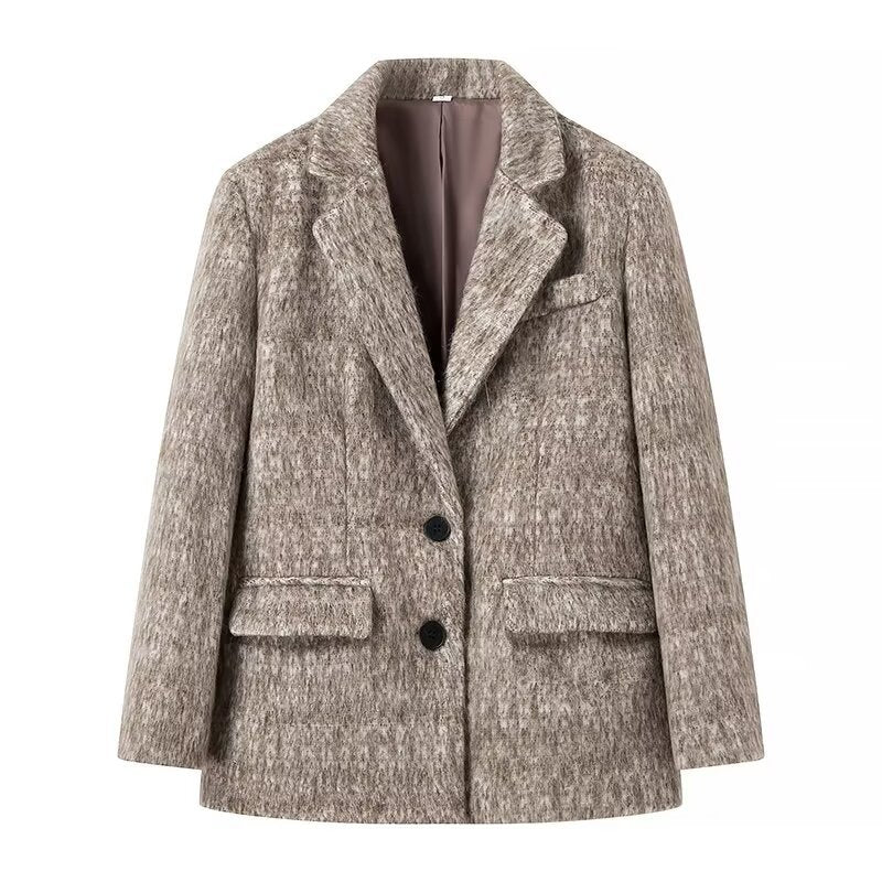 Dames élégant blazer en mélange de laine de haute qualité Chic und Stil