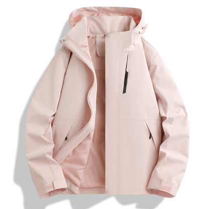Functional waterproof jacket for men with adjustable hood collar Chic and Style