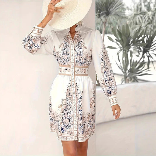 Robe d'été élégante et imprimée floral pour dames Chic und Stil