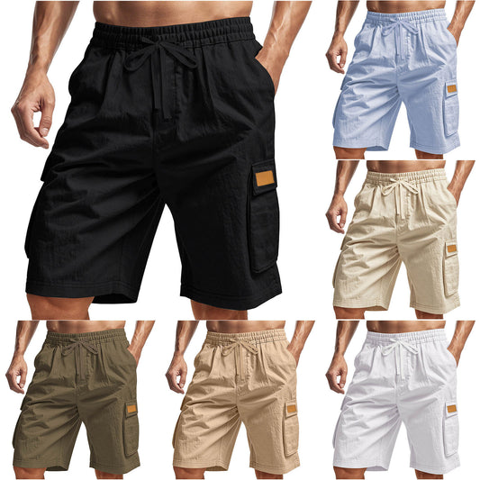 Shorts cargo décontractés pour hommes avec taille élastique et poches latérales multifonctionnelles Chic und Stil