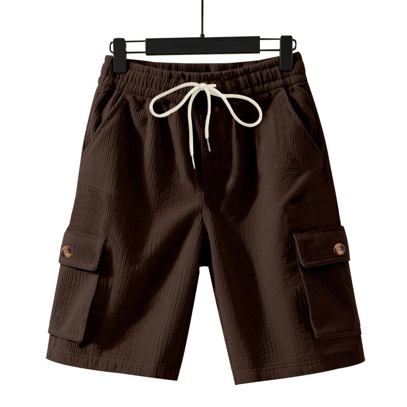 Shorts cargo décontractés pour hommes avec taille élastique et poches latérales pratiques Chic und Stil
