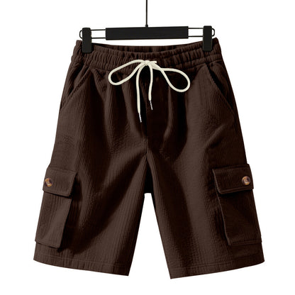 Shorts cargo décontractés pour hommes avec taille élastique et poches latérales pratiques Chic und Stil