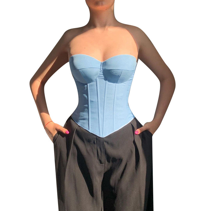 Dames Haut de corset structuré Chic und Stil