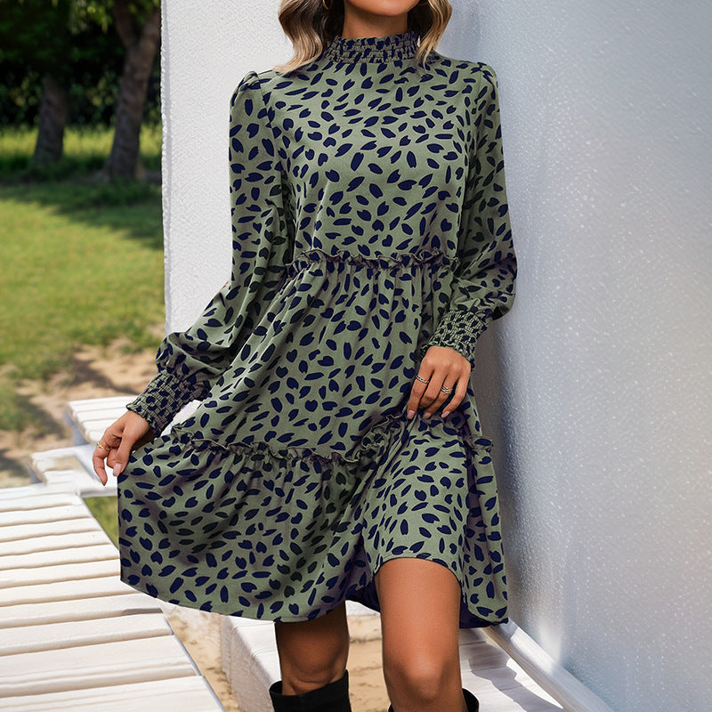 Robe mini décontractée pour dames avec volants et coupe ample Chic und Stil