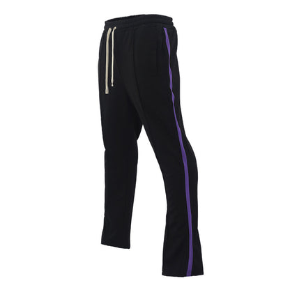 Men's sports pants with contrast stripes on the sides Chic and Style