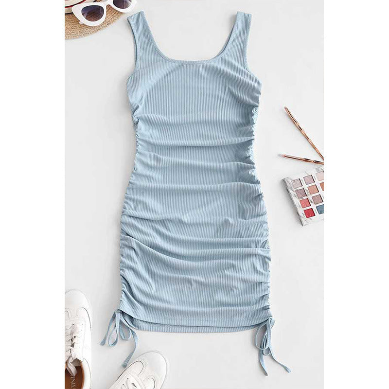 Robe Bodycon à fronce réglable pour femmes Chic und Stil