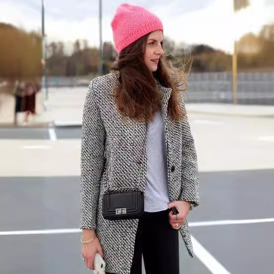 Dames élégant, blazer à motifs avec design texturé Chic und Stil