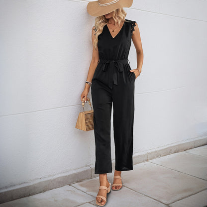 Dame élégante combinaison avec dentelle Chic und Stil