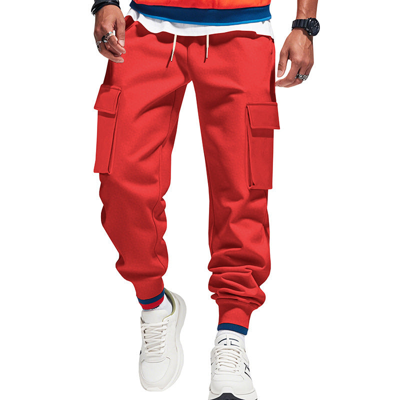 Men's cargo pants with elastic waistband and practical side pockets Chic and style