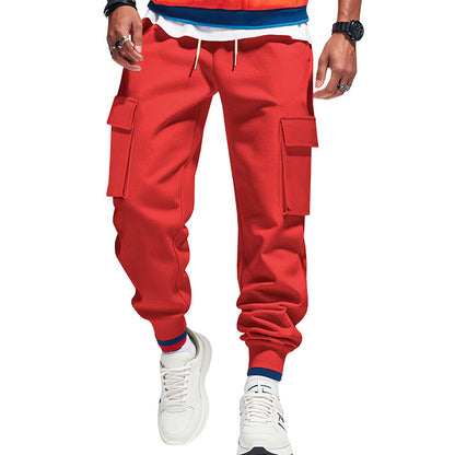 Men's cargo pants with elastic waistband and practical side pockets Chic and style