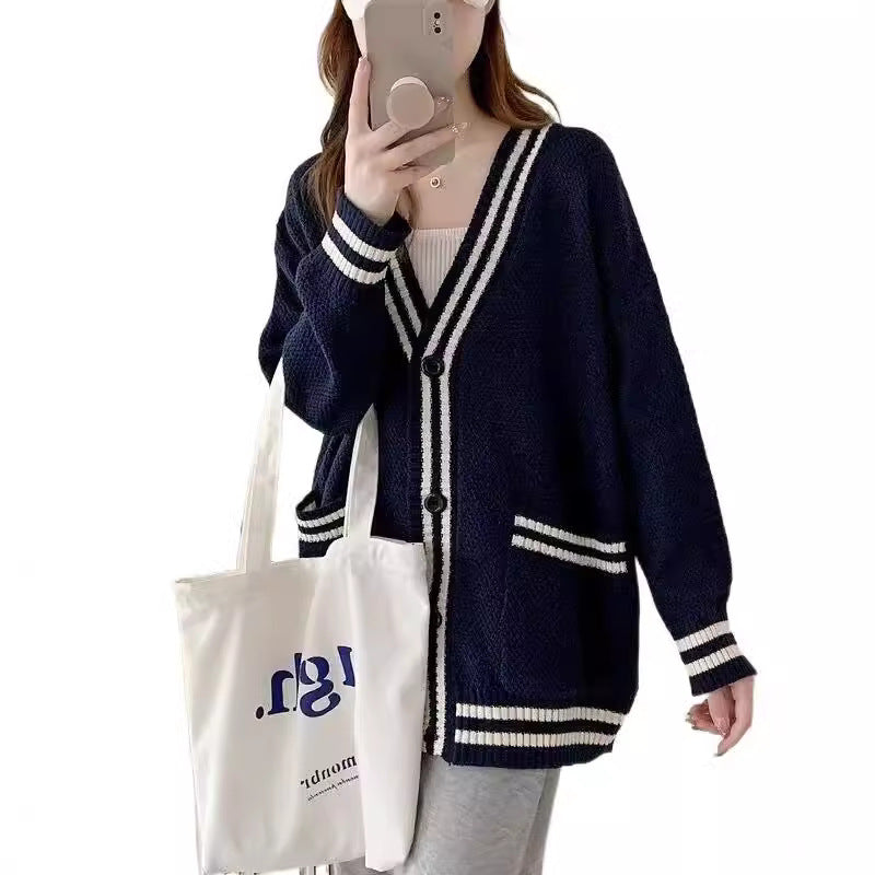 Dames cardigan en tricot décontracté Chic und Stil