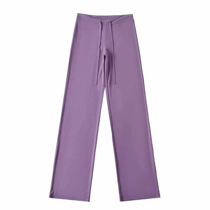 Chic and Style casual wide jersey pants for women
